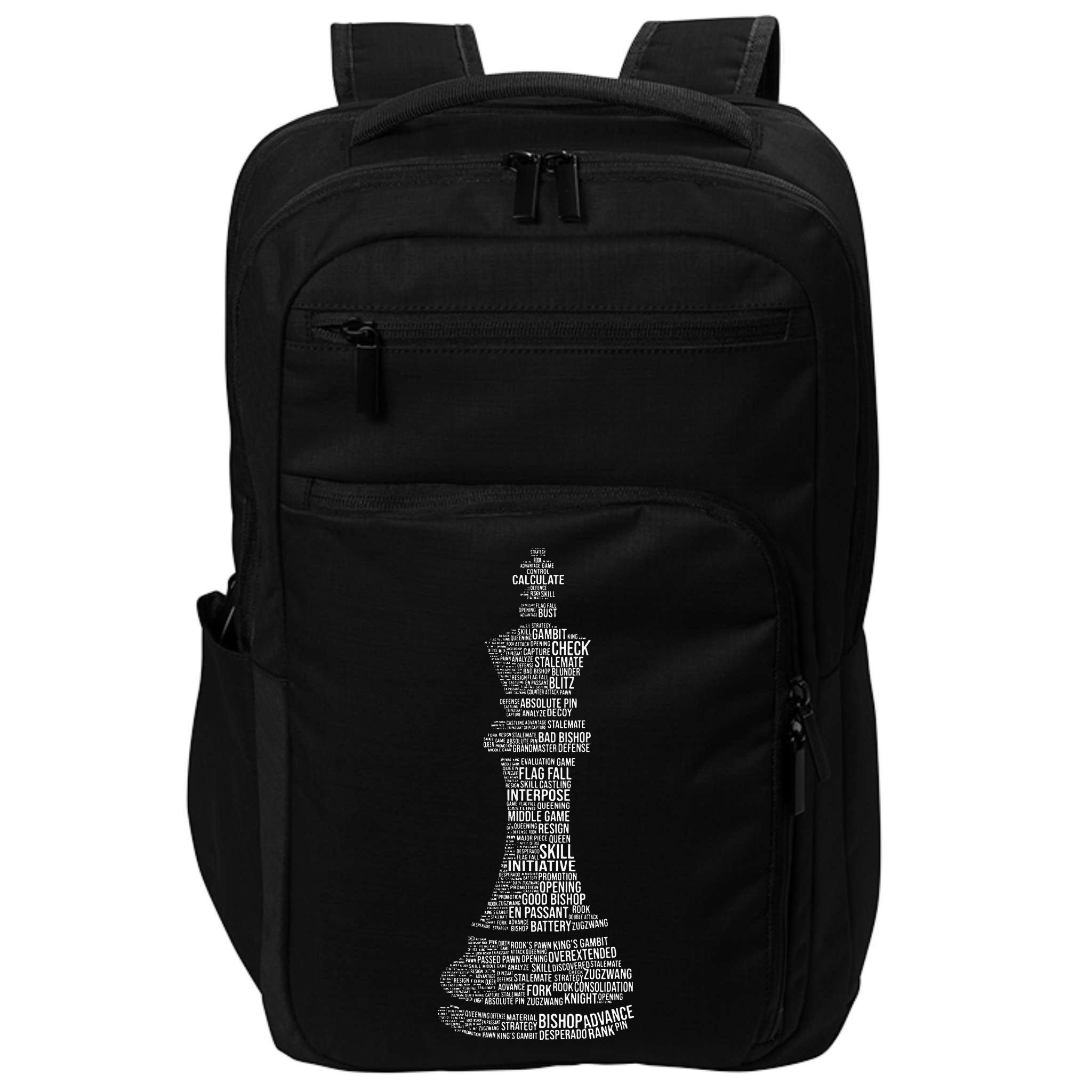 Chess Words Chess Club Chess Player Chess Lover Impact Tech Backpack