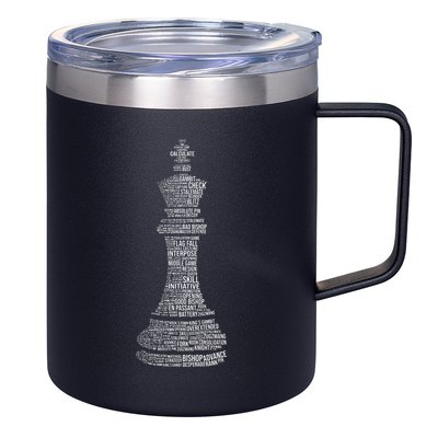 Chess Words Chess Club Chess Player Chess Lover 12oz Stainless Steel Coffee Mug