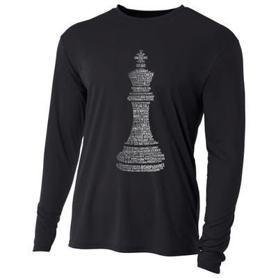 Chess Words Chess Club Chess Player Chess Lover Cooling Performance Long Sleeve Crew