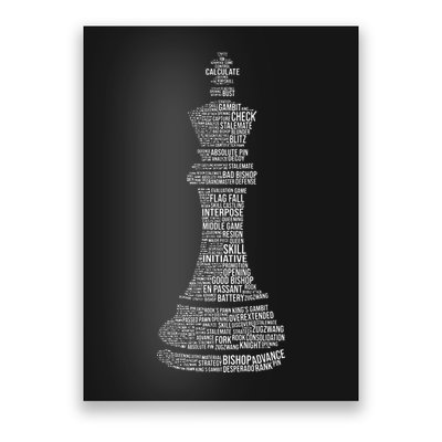 Chess Words Chess Club Chess Player Chess Lover Poster