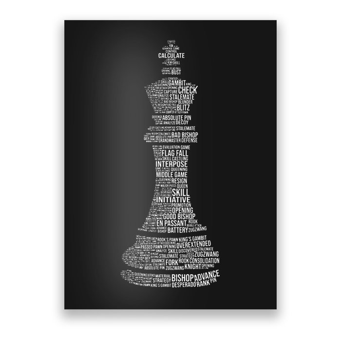 Chess Words Chess Club Chess Player Chess Lover Poster
