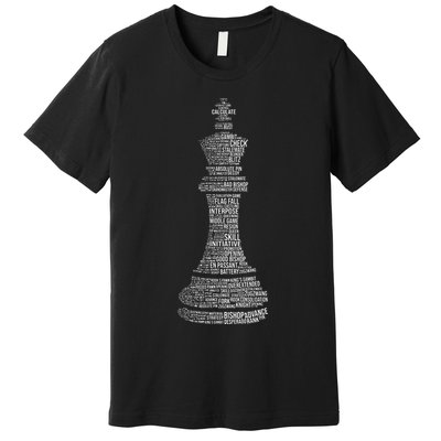 Chess Words Chess Club Chess Player Chess Lover Premium T-Shirt