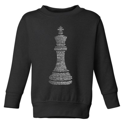 Chess Words Chess Club Chess Player Chess Lover Toddler Sweatshirt
