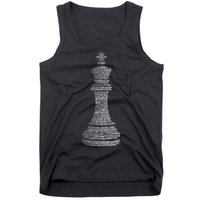 Chess Words Chess Club Chess Player Chess Lover Tank Top