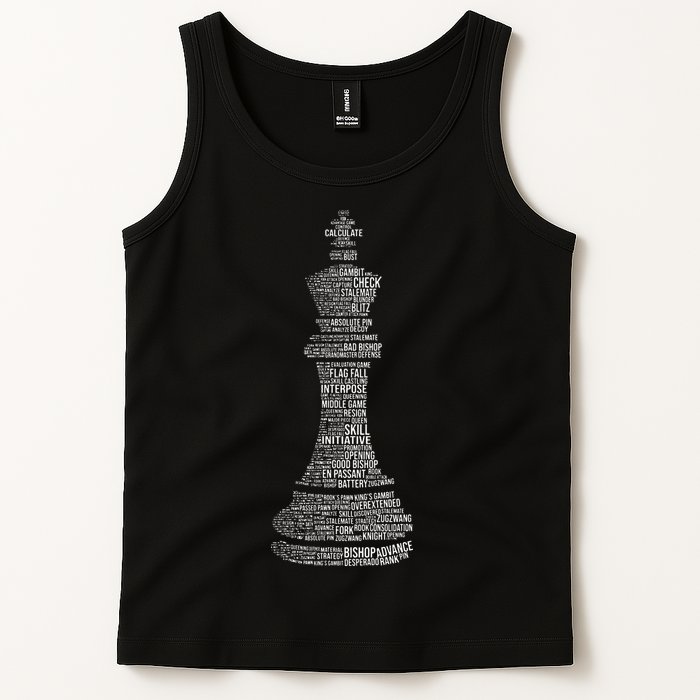 Chess Words Chess Club Chess Player Chess Lover Tank Top