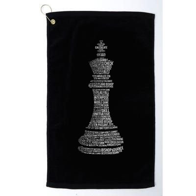 Chess Words Chess Club Chess Player Chess Lover Golf Towel