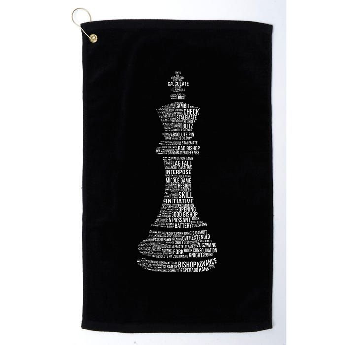 Chess Words Chess Club Chess Player Chess Lover Golf Towel