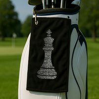 Chess Words Chess Club Chess Player Chess Lover Golf Towel