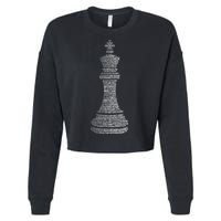 Chess Words Chess Club Chess Player Chess Lover Cropped Pullover Crew