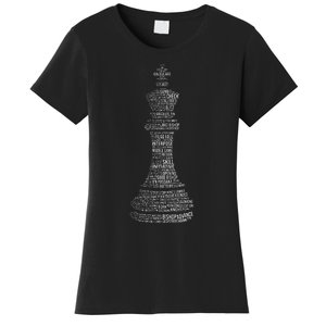 Chess Words Chess Club Chess Player Chess Lover Women's T-Shirt