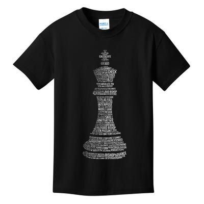 Chess Words Chess Club Chess Player Chess Lover Kids T-Shirt