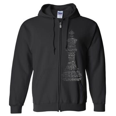 Chess Words Chess Club Chess Player Chess Lover Full Zip Hoodie