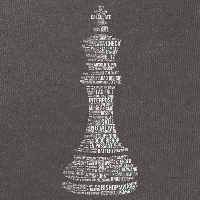 Chess Words Chess Club Chess Player Chess Lover Cotton Canvas Backpack