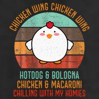 Chicken Wing Chicken Wing Song Lyric Hot Dog Bologna Adult Drive Performance Visor