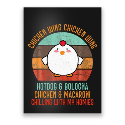 Chicken Wing Chicken Wing Song Lyric Hot Dog Bologna Poster