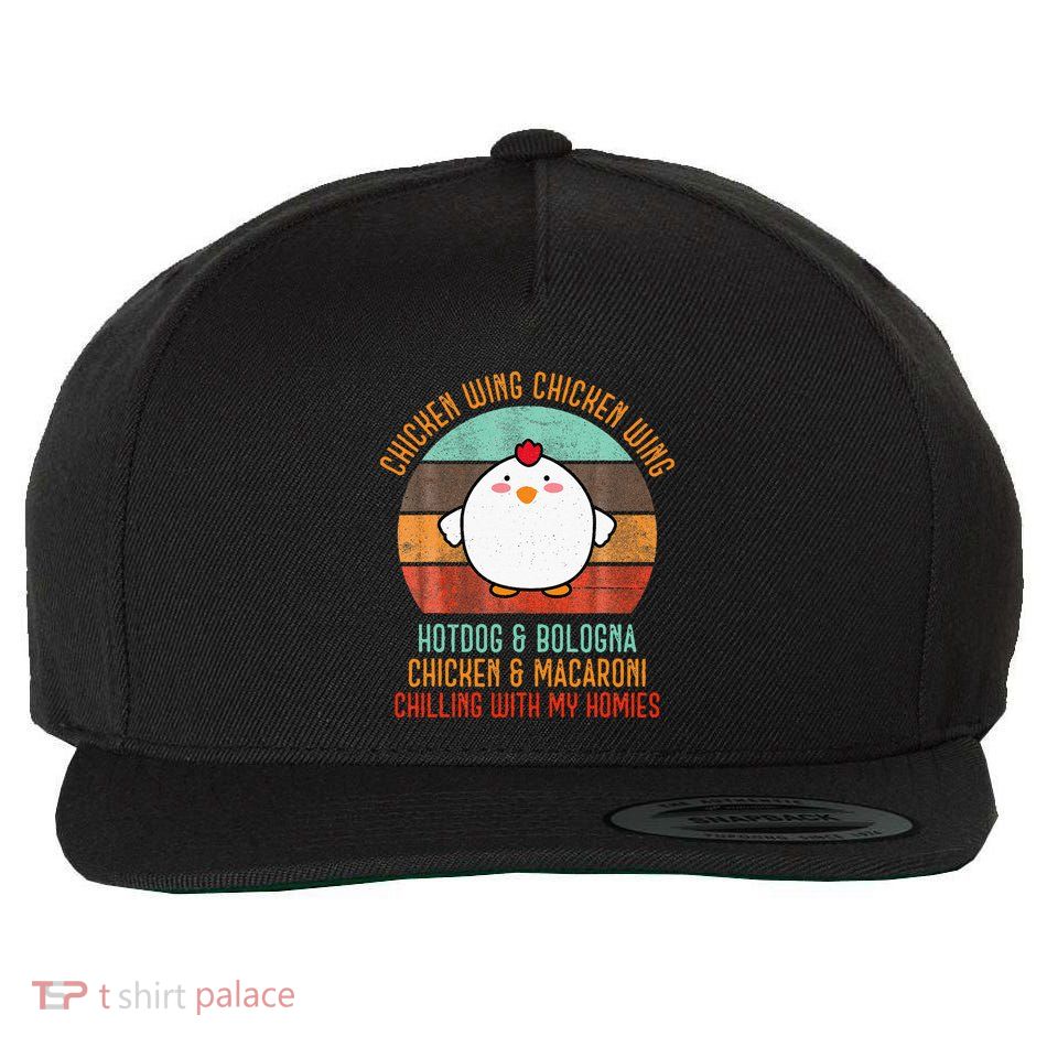 Chicken Wing Chicken Wing Song Lyric Hot Dog Bologna Wool Snapback Cap