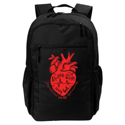 CHD Warrior Congenital Heart Defects Brave With Every A Daily Commute Backpack