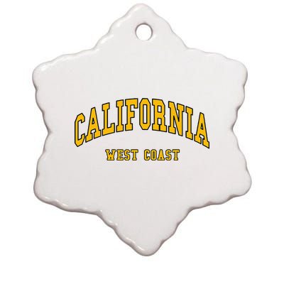 California West Coast Throwback Ceramic Star Ornament