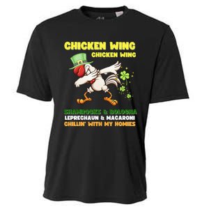 Chicken Wing Chicken Wing Song Hot Dog Bologna St Pattys Day Cooling Performance Crew T-Shirt