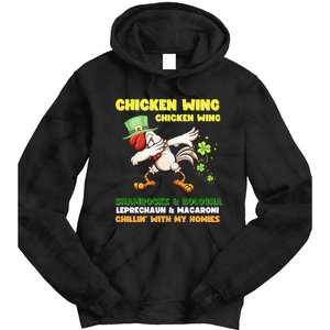 Chicken Wing Chicken Wing Song Hot Dog Bologna St Pattys Day Tie Dye Hoodie