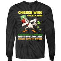 Chicken Wing Chicken Wing Song Hot Dog Bologna St Pattys Day Tie-Dye Long Sleeve Shirt