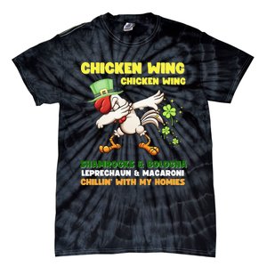 Chicken Wing Chicken Wing Song Hot Dog Bologna St Pattys Day Tie-Dye T-Shirt