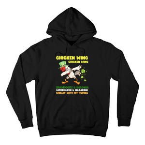 Chicken Wing Chicken Wing Song Hot Dog Bologna St Pattys Day Tall Hoodie