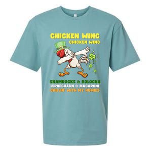 Chicken Wing Chicken Wing Song Hot Dog Bologna St Pattys Day Sueded Cloud Jersey T-Shirt