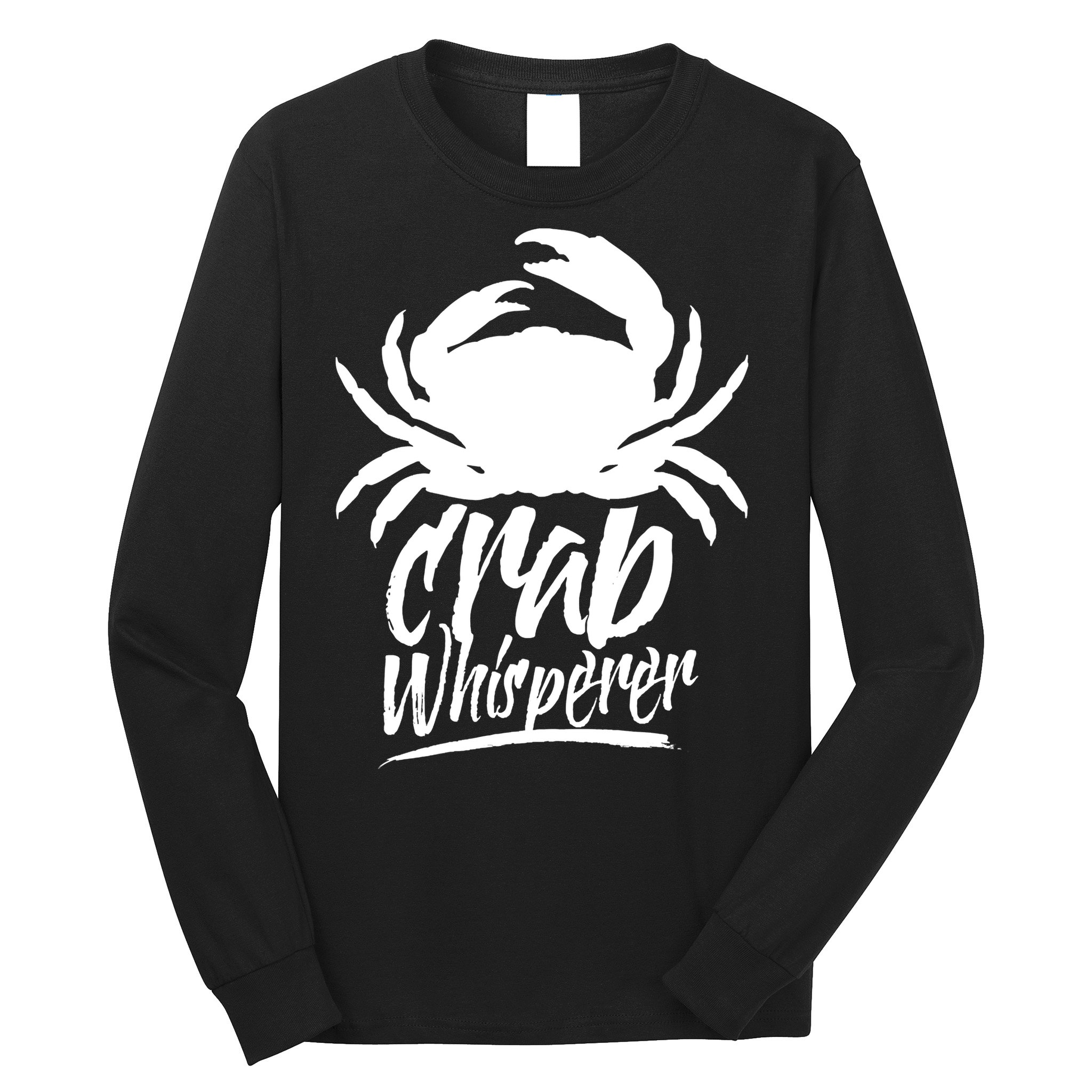 Crab Whisperer Crabs Crabber Crabbing Fishing Long Sleeve Shirt