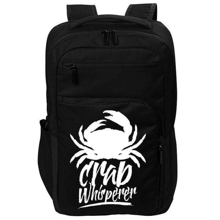 Crab Whisperer Crabs Crabber Crabbing Fishing Impact Tech Backpack
