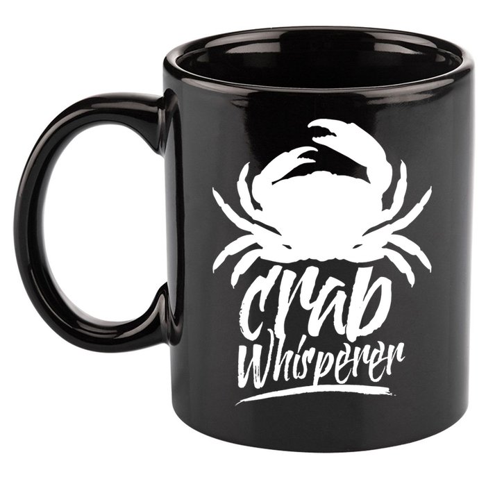 Crab Whisperer Crabs Crabber Crabbing Fishing 11oz C Handle Ceramic Mug