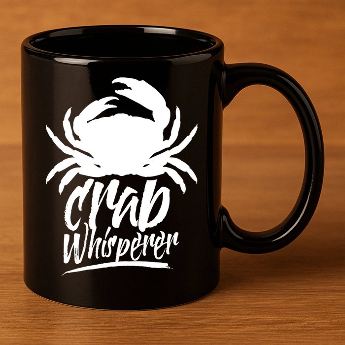 Crab Whisperer Crabs Crabber Crabbing Fishing 11oz C Handle Ceramic Mug