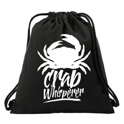 Crab Whisperer Crabs Crabber Crabbing Fishing Drawstring Bag