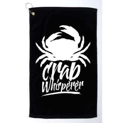 Crab Whisperer Crabs Crabber Crabbing Fishing Golf Towel