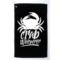 Crab Whisperer Crabs Crabber Crabbing Fishing Golf Towel