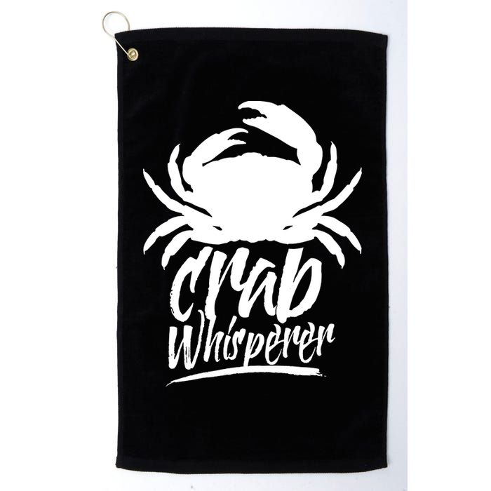 Crab Whisperer Crabs Crabber Crabbing Fishing Golf Towel
