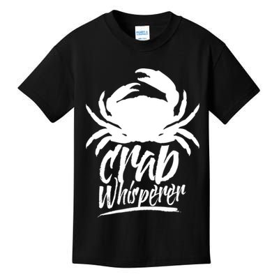 Crab Whisperer Crabs Crabber Crabbing Fishing Kids T-Shirt