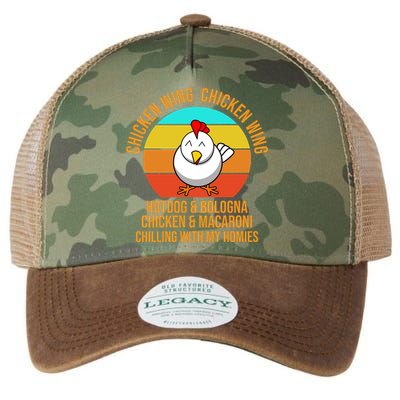 Chicken Wing Chicken Wing Hot Dog And Bologna Legacy Tie Dye Trucker Hat
