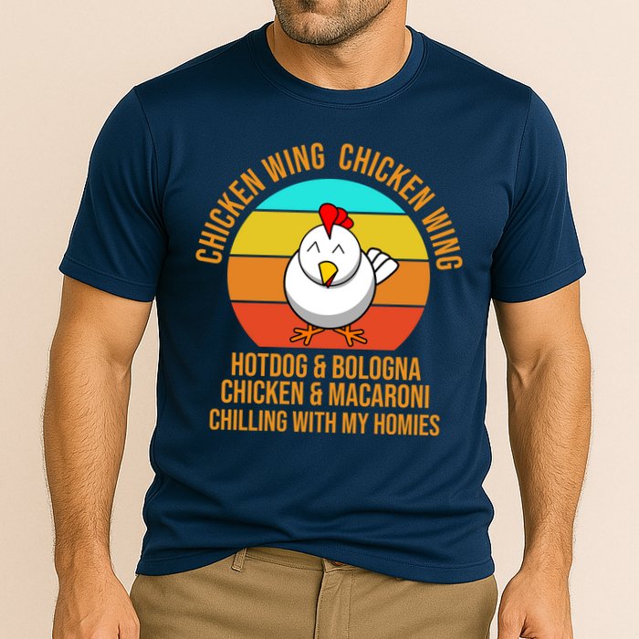 Chicken Wing Chicken Wing Hot Dog And Bologna Cooling Performance Crew T-Shirt