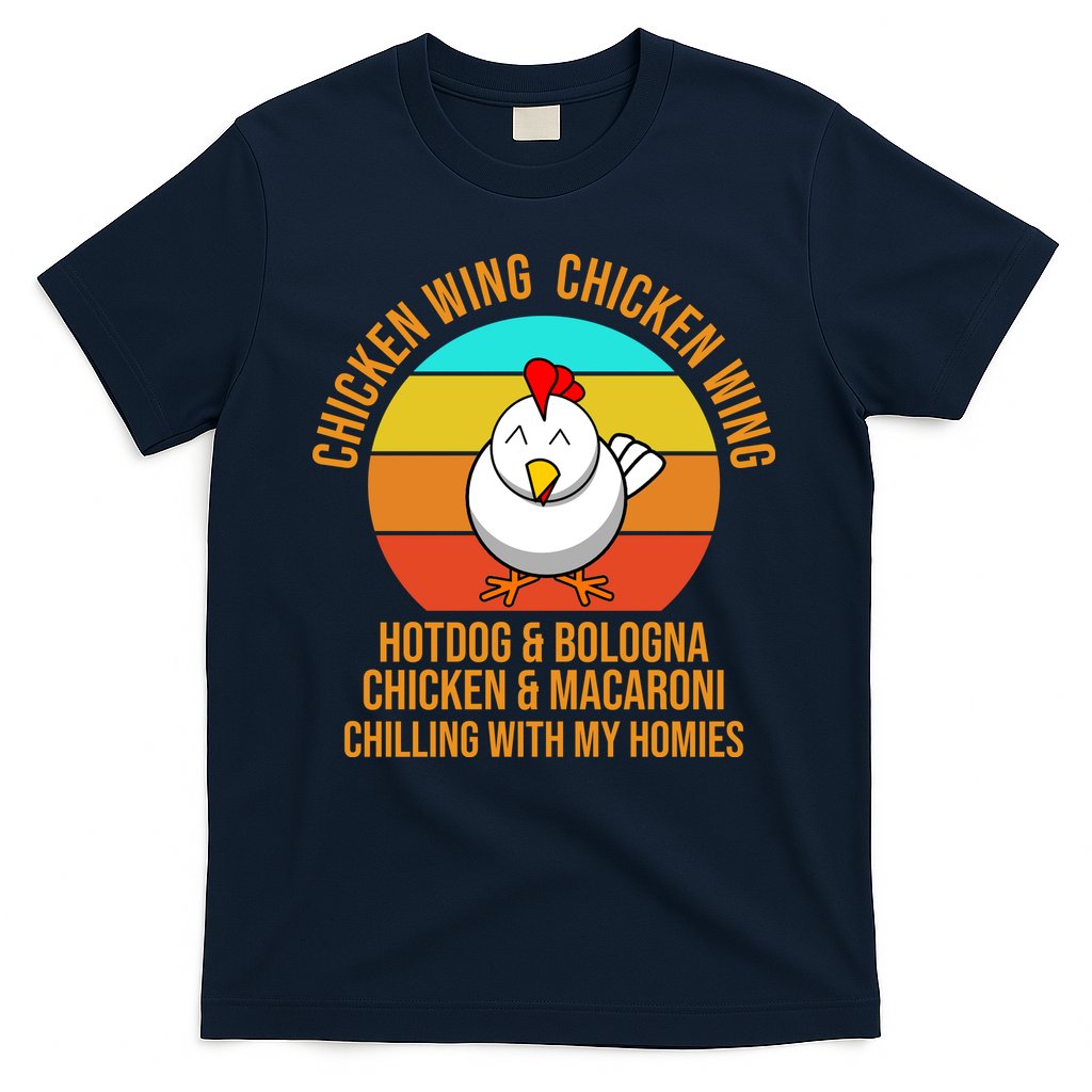 Chicken Wing Chicken Wing Hot Dog And Bologna T-Shirt