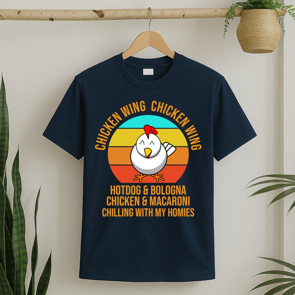 Chicken Wing Chicken Wing Hot Dog And Bologna T-Shirt