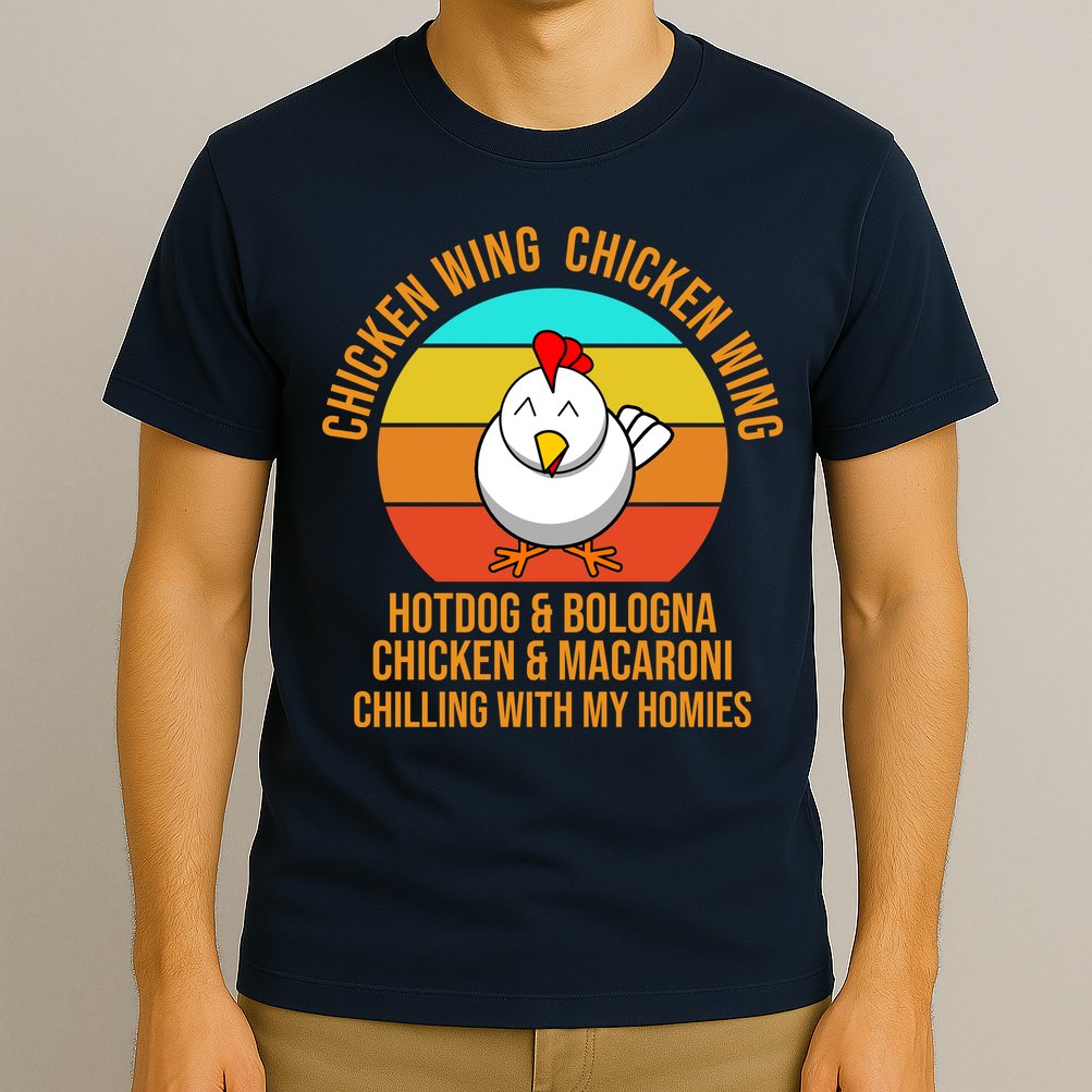 Chicken Wing Chicken Wing Hot Dog And Bologna T-Shirt