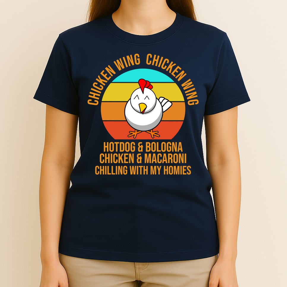 Chicken Wing Chicken Wing Hot Dog And Bologna T-Shirt