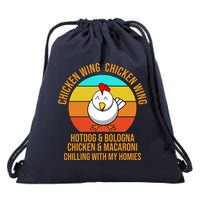 Chicken Wing Chicken Wing Hot Dog And Bologna Drawstring Bag