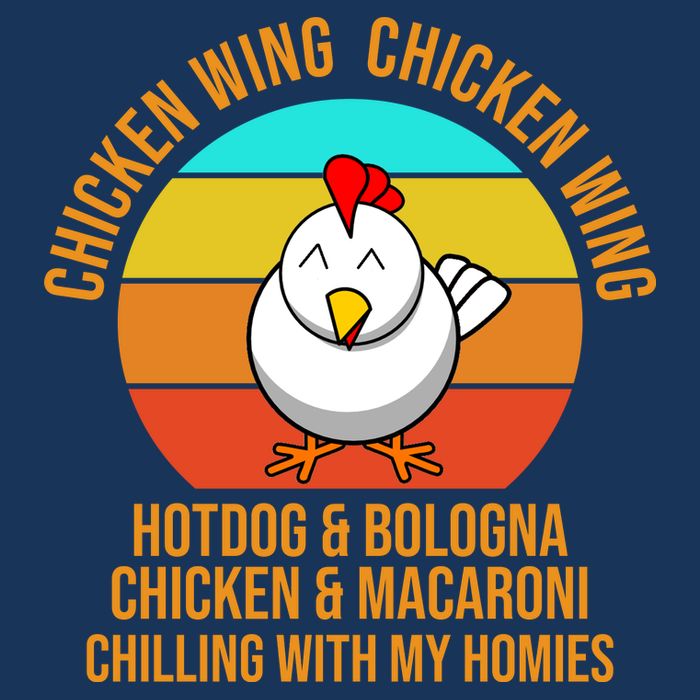 Chicken Wing Chicken Wing Hot Dog And Bologna Flatbill Hat