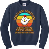 Chicken Wing Chicken Wing Hot Dog And Bologna Kids Sweatshirt