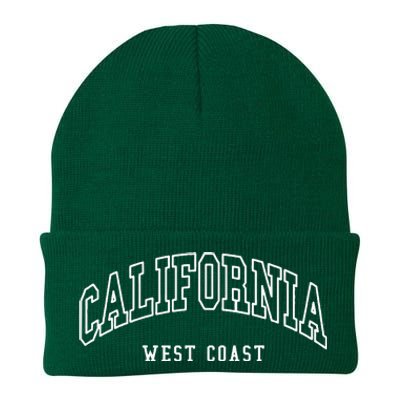 California West Coast Throwback Design Classic Knit Cap Winter Beanie