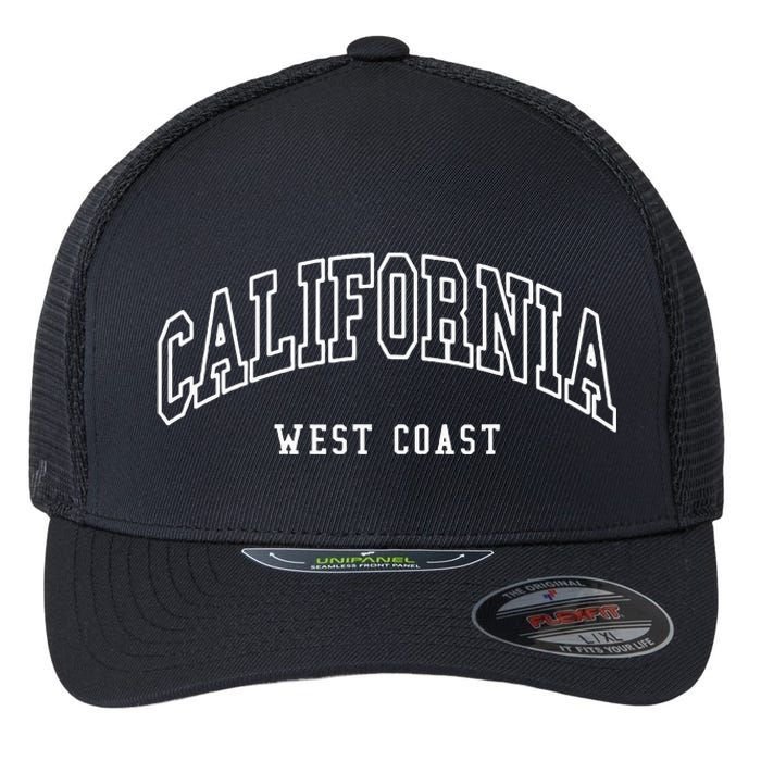 California West Coast Throwback Design Classic Flexfit Unipanel Trucker Cap