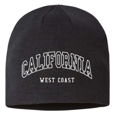 California West Coast Throwback Design Classic Sustainable Beanie