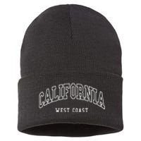 California West Coast Throwback Design Classic Sustainable Knit Beanie